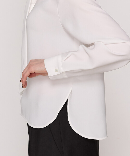 COMME CA（コムサ） ブラウス シャツ 「2WAY」プルエラバックサテン