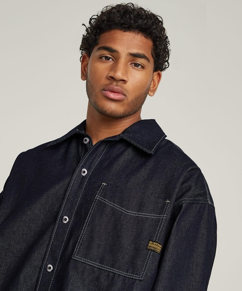 G-STAR RAW シャツ BOXY FIT SHIRT/オーバーサイズデニムシャツ/シャツ