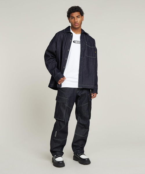 G-STAR RAW シャツ BOXY FIT SHIRT/オーバーサイズデニムシャツ/シャツ