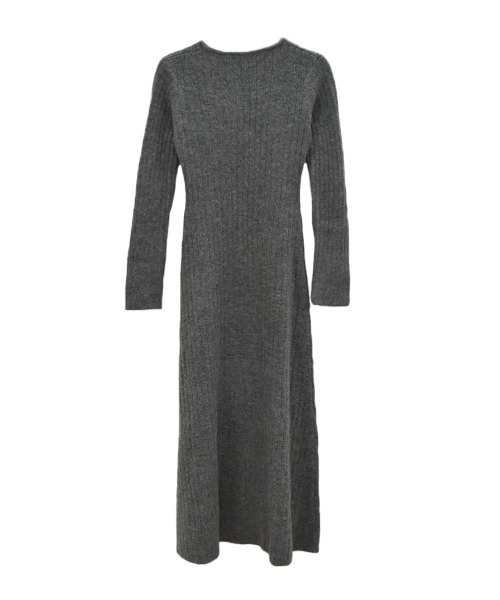 Reurie'（レウリィ） ワンピース フロントボタンリブニットワンピース