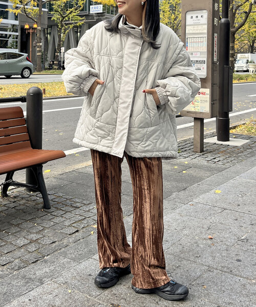 jahxncho jayslimeson着用 VERONICA ベロアパンツ CPCM（シーピーシーエム） パンツ クラッシュベロアパンツ レディース