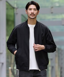 SPU（スプ） ma1 ma-1 ハイストレッチナイロンダブルジップ撥水MA-1