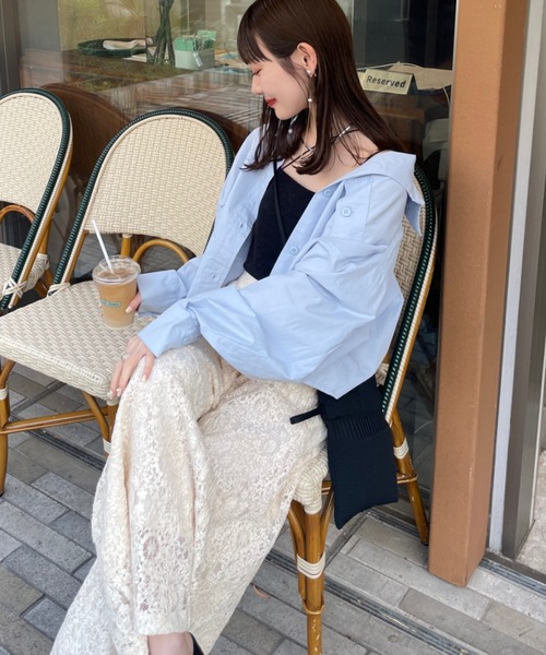 フラワーレースタックパンツ（その他パンツ）｜hinari（ヒナリ