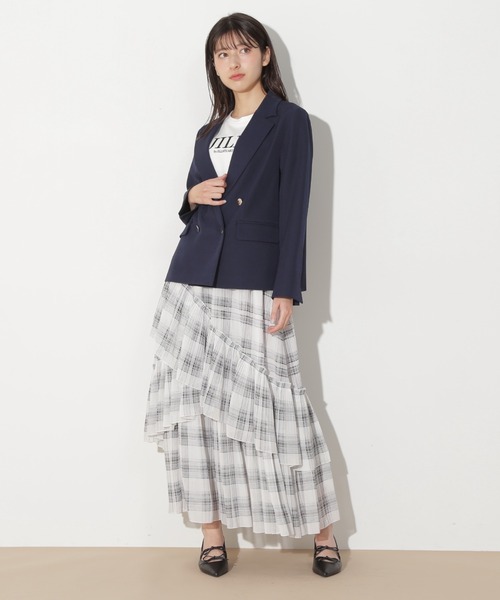 JUSGLITTY〈25SS〉ベーシックテーラージャケット 紺Sサイズ JUSGLITTY〈25SS〉ベーシックテーラージャケット 紺Sサイズ
