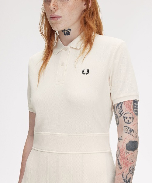 FREDPERRY☆ プリーツ ワンピース FRED PERRY ワンピース Pleated Tennis Dress／プリーツテニス