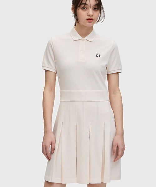 FRED PERRY ワンピース Pleated Tennis Dress／プリーツテニス