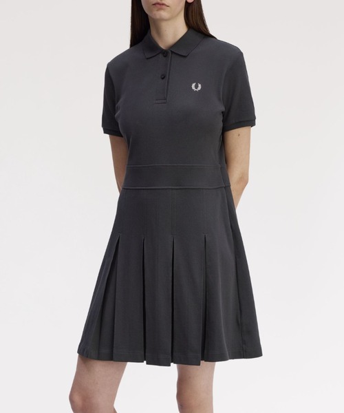 Fred Perry ポロシャツワンピース / テニス、ゴルフウェアとしても 楽天市場】フレッドペリー プリーツ テニス ドレス FRED PERRY
