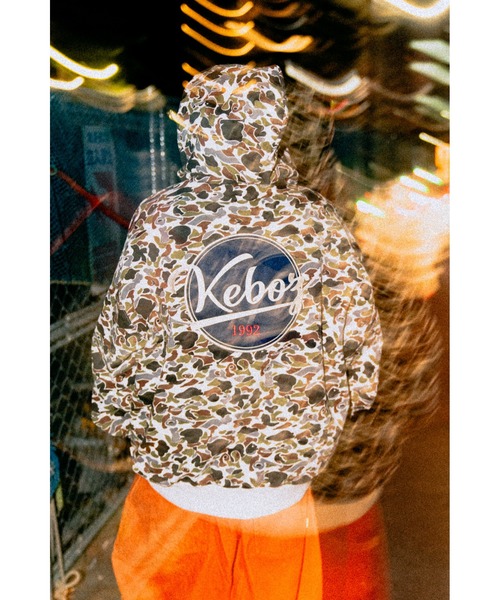 KEBOZ（ケボズ） パーカー CAMO BB LOGO SWEAT HOODIE メンズ
