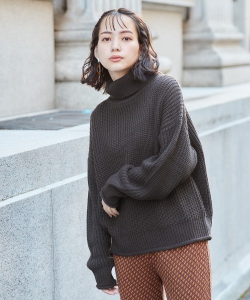 「cepo」 タートルネックニット M ピンク レディース_画像5