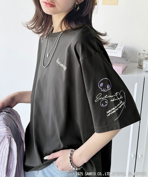【大人可愛い】 Tシャツ セール】 ロゴ Tシャツ （カットソー）｜L size ONWARD(大きい