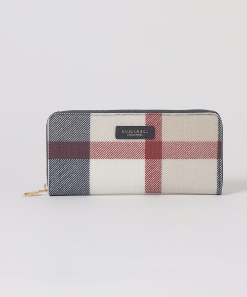 人気商品は BLUE LABEL クレストブリッジチェックPVC長 財布 CRESTBRIDGE 小物