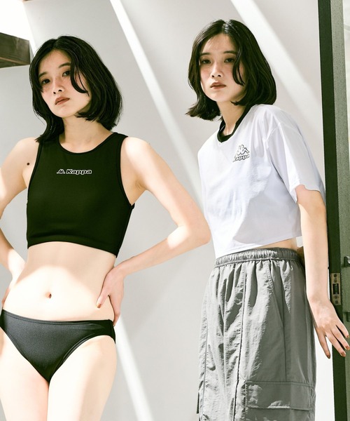 Kappa ラッシュガード 水着 4点セット Kappa 水着 4点セット水着(半袖Tシャツ) レディース : ZOZOTOWN