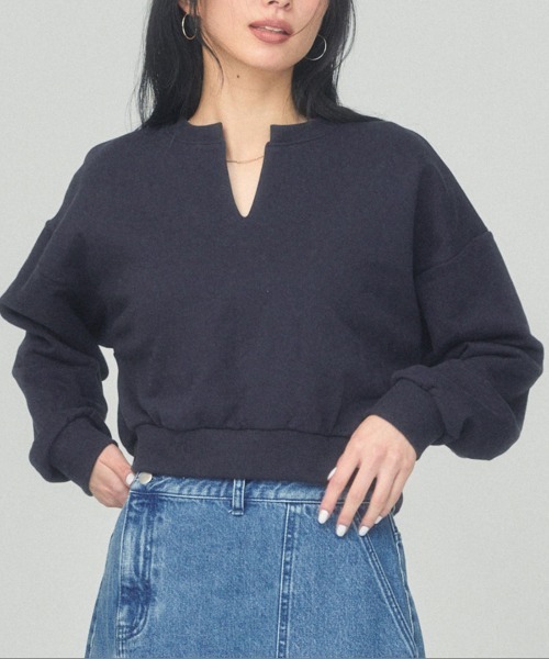 トレーナー スウェット 「ZOZOTOWN限定カラー」LOGO CROPPED SWEAT レディース