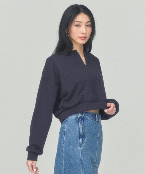トレーナー スウェット 「ZOZOTOWN限定カラー」LOGO CROPPED SWEAT レディース BLUE×PALANG トレーナー スウェット 「ZOZOTOWN限定カラー」LOGO