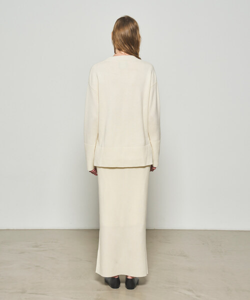 「N.O.R.C by the line」 Vネックニット S ベージュ レディース_画像9