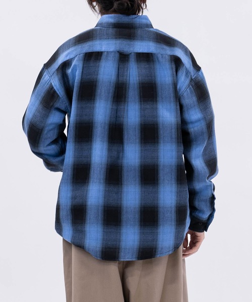 Naive magic（ナイーブマジック） シャツ 「a」ルーズサイズ オンブレ