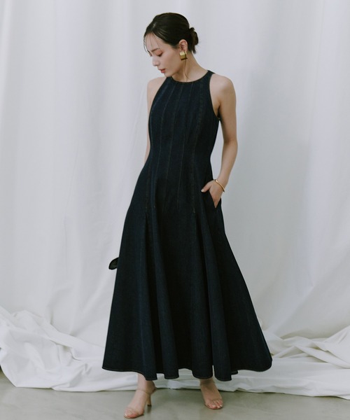 anuans（アニュアンス） ワンピース フォルムフレアワンピース