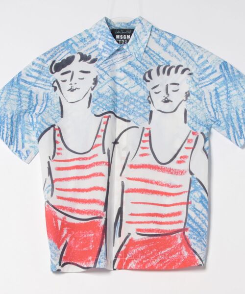 MSGM（エムエスジーエム） シャツ 半袖 MSGM×LUKE EDWARD HALL