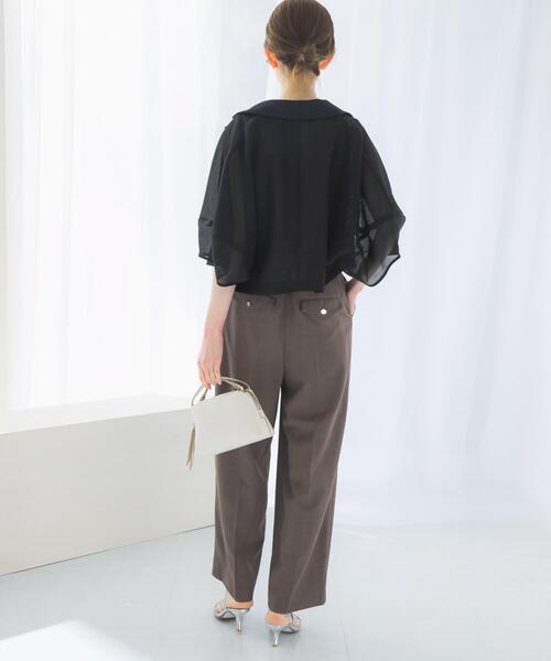 サロペット オーバーオール ベルト付サマーツイードオールインワン