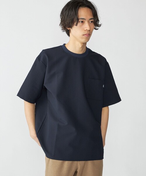SHIPS（シップス） tシャツ SHIPS: COOLMAX(R) シアサッカー Tシャツ