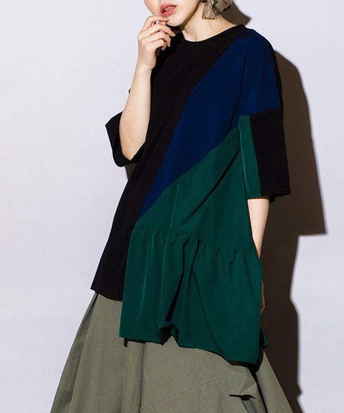 OSMOSIS 「OSMOSIS」 半袖カットソー ONE SIZE ブラック