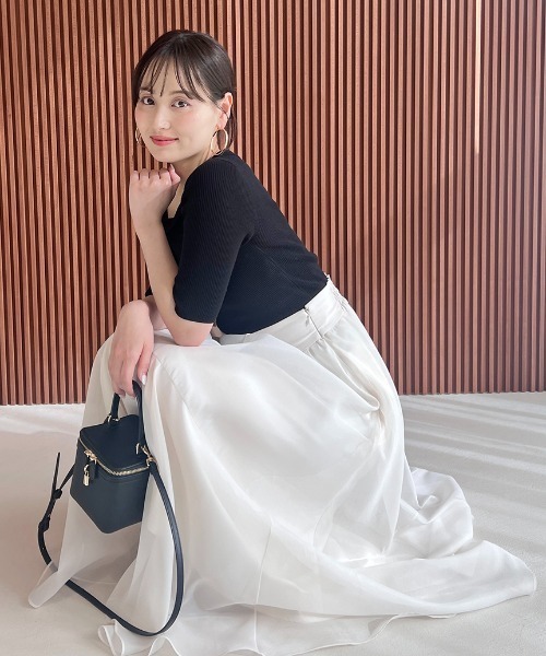 SNIDEL スカート オーガンフレアースカート : ZOZOTOWN Yahoo!店