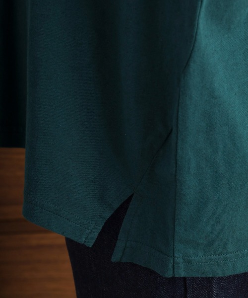 tシャツ EMAGO ハリネズミかぎ編みロゴ刺繍ドルマンＴシャツ レディース Emago tシャツ EMAGO ハリネズミかぎ編みロゴ刺繍ドルマンT