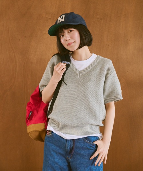 common gull products. ニット セーター 嗜む半袖ニット