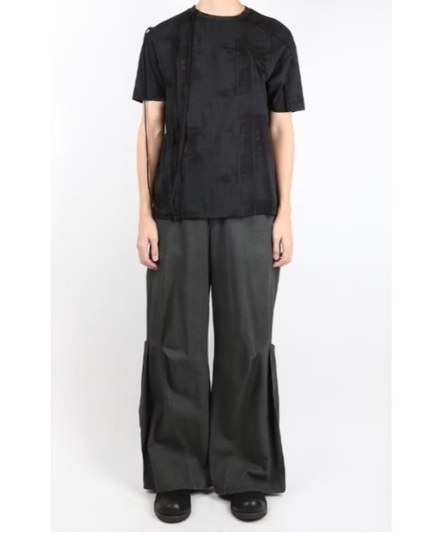 tシャツ aenrmous/エーノマース/SPLIT TEE レディース メンズの画像