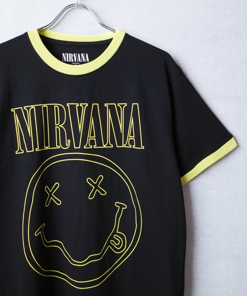 ROCK OFF tシャツ 「ROCK-OFF」NIRVANA HAPPY FACE RINGER T-SHIRTS