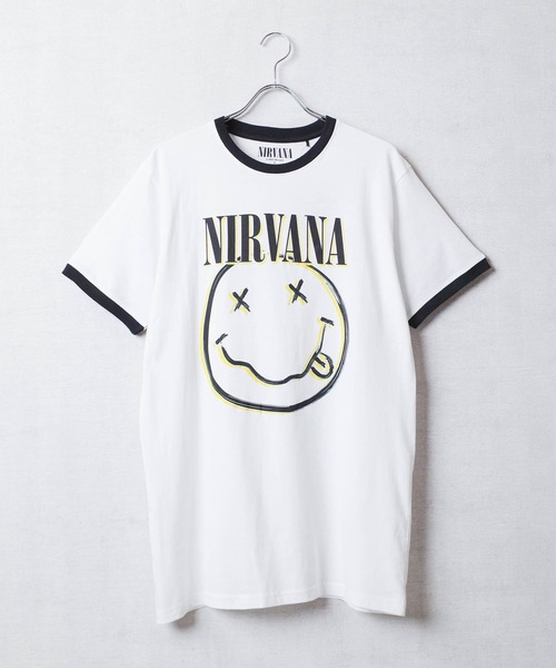 ROCK OFF tシャツ 「ROCK-OFF」NIRVANA HAPPY FACE RINGER T-SHIRTS