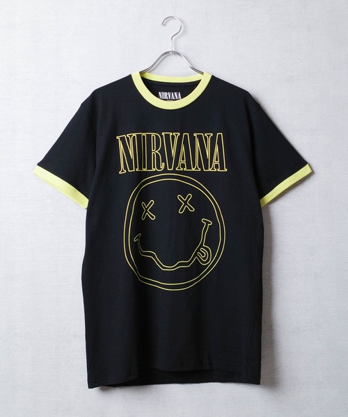 ROCK OFF tシャツ 「ROCK-OFF」NIRVANA HAPPY FACE RINGER T-SHIRTS