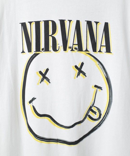 ROCK OFF tシャツ 「ROCK-OFF」NIRVANA HAPPY FACE RINGER T-SHIRTS