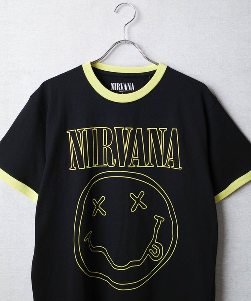 ROCK OFF tシャツ 「ROCK-OFF」NIRVANA HAPPY FACE RINGER T-SHIRTS