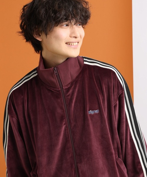 SIGNAL SPORTS 「SIGNAL SPORTS」 ジャージブルゾン MEDIUM ネイビー