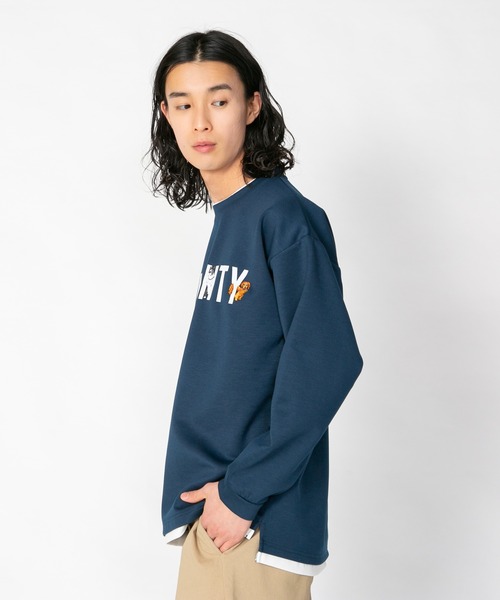 「Blue Standard 」 長袖Tシャツ MEDIUM ミント メンズ