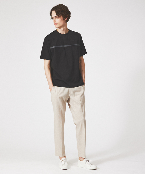 「ABAHOUSE」 半袖Tシャツ 44 ブラック メンズ