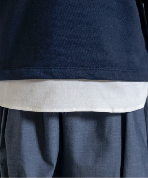 パーカー 「10mois(ディモワ)」ベアマスクレイヤード襟トップス 80・90・100cm キッズ 子供服 男の子 女の子の画像