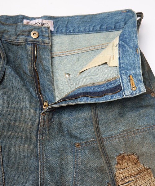 ハーフパンツ ワイドパンツ ジーンズ DOUBLE KNEE DENIM SHORTS メンズ_19