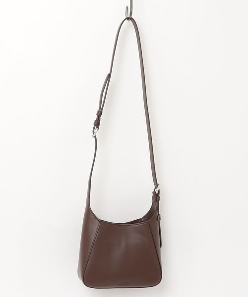 Lauren Ralph Lauren　レザー ブラウン ショルダーバッグ LAUREN RALPH LAUREN レザー ラージ Tanner ショルダー バッグ