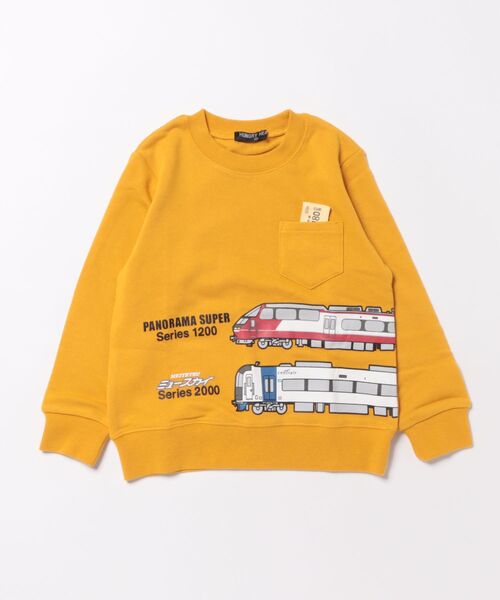 familiar 電車　トレーナー100cm 2枚セット hungry heart（ハングリーハート） トレーナー 名鉄電車ポケット付裏毛