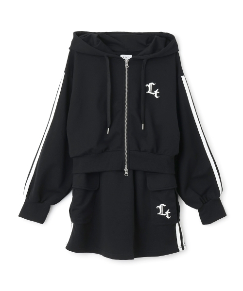 LOVETOXIC セットアップ 「LTXC」ZIPパーカSETUP キッズ 子供服 女の子