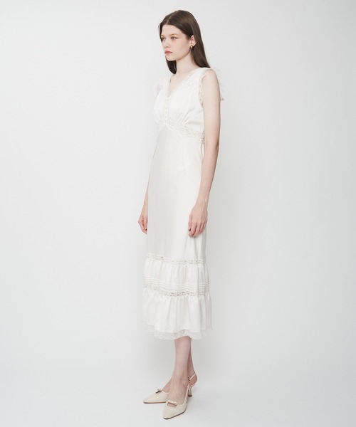 me&me couture（ミーアンドミークチュール） ワンピース サテン