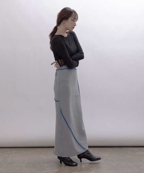 Eimee Law（エイミーロウ） スカート 配色ボアスウェット バック