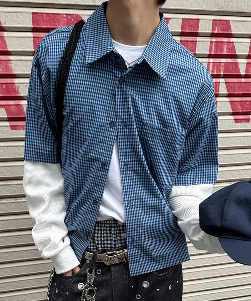 kutir（クティール） シャツ ASSORTED THERMAL LAYERED CHECK SHIRT