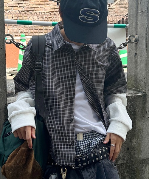 kutir（クティール） シャツ ASSORTED THERMAL LAYERED CHECK SHIRT