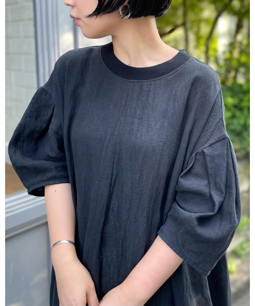 BEARDSLEY（ビアズリー） 7分袖ワンピース 1 ブラック レディース