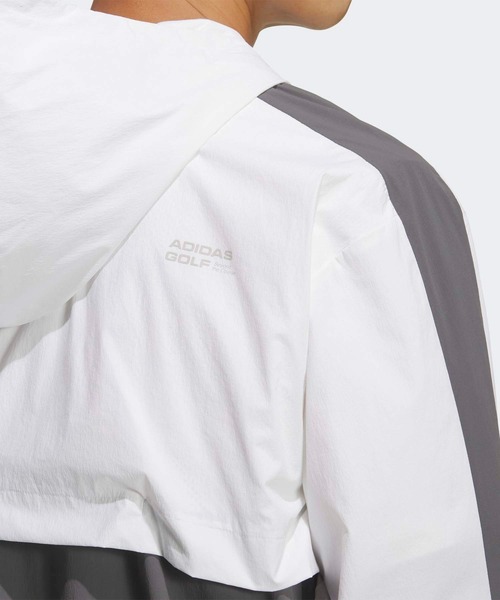 adidas（アディダス） ナイロンジャケット クオータージップ フード