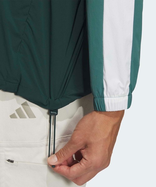 adidas（アディダス） ナイロンジャケット クオータージップ フード