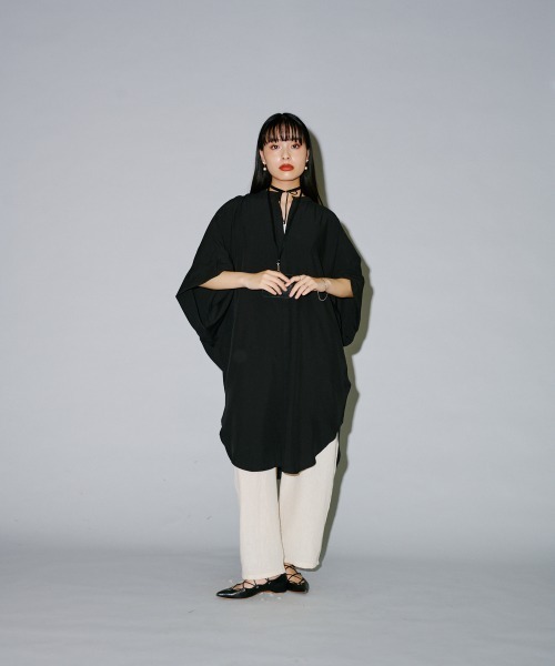 「terrace」 半袖ブラウス MEDIUM ブルー レディース_画像7
